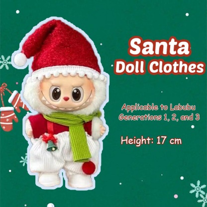 Christmas Doll Clothes Outfit - Applicable to Labubu