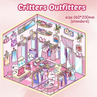 Critters Outfitters DIY 3D Scene Stickers 3 Lovely Miniature Scenes