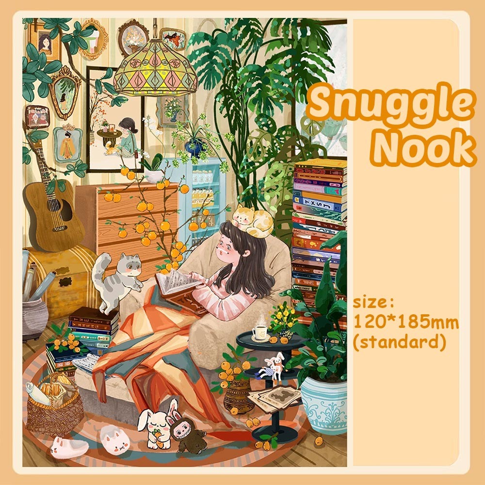 Domestic Scenes DIY 3D Sticker Collection - Cute Miniature Scene