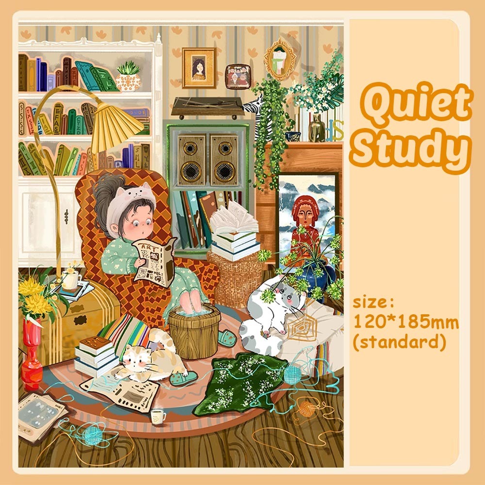 Domestic Scenes DIY 3D Sticker Collection - Cute Miniature Scene