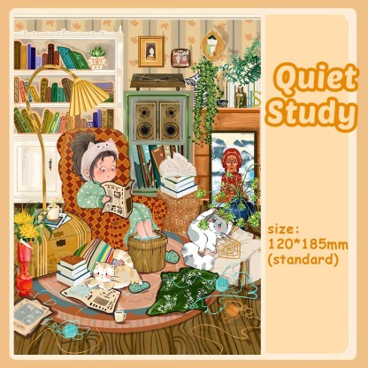 Domestic Scenes DIY 3D Sticker Collection - Cute Miniature Scene