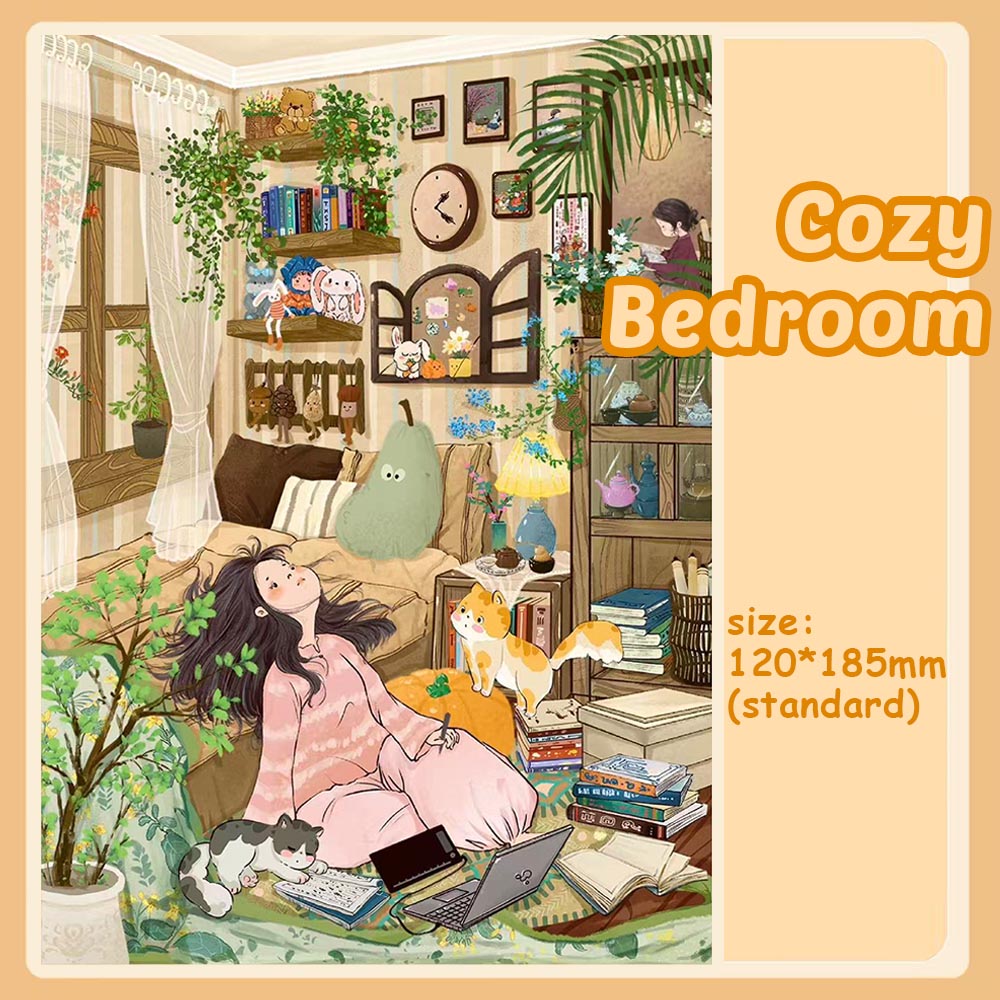 Domestic Scenes DIY 3D Sticker Collection - Cute Miniature Scene