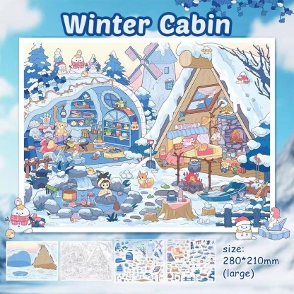 Seasonal Whimsy DIY 3D Sticker Collection - Cute Miniature Scene