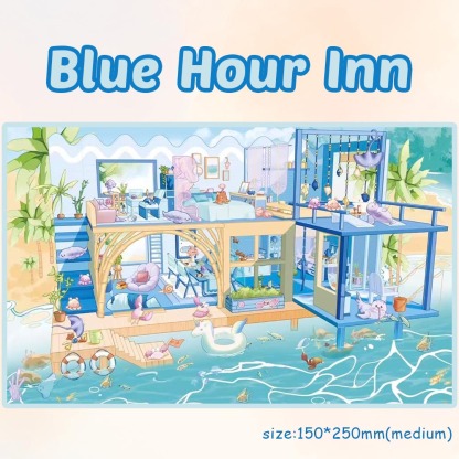 Blue Hour Inn DIY 3D Sticker Collection - Cute Miniature Scene