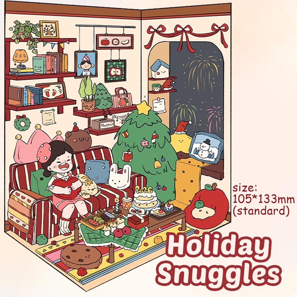 Little corner wonders DIY 3D Sticker Collection - 4 Cute Miniature Scenes