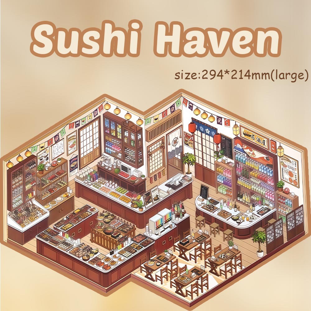 Big Cake&Bakery DIY 3D Sticker Collection - Cute Miniature Scene