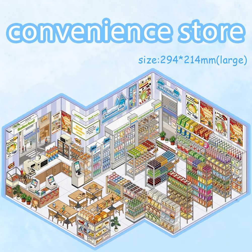 Big Cake&Bakery DIY 3D Sticker Collection - Cute Miniature Scene