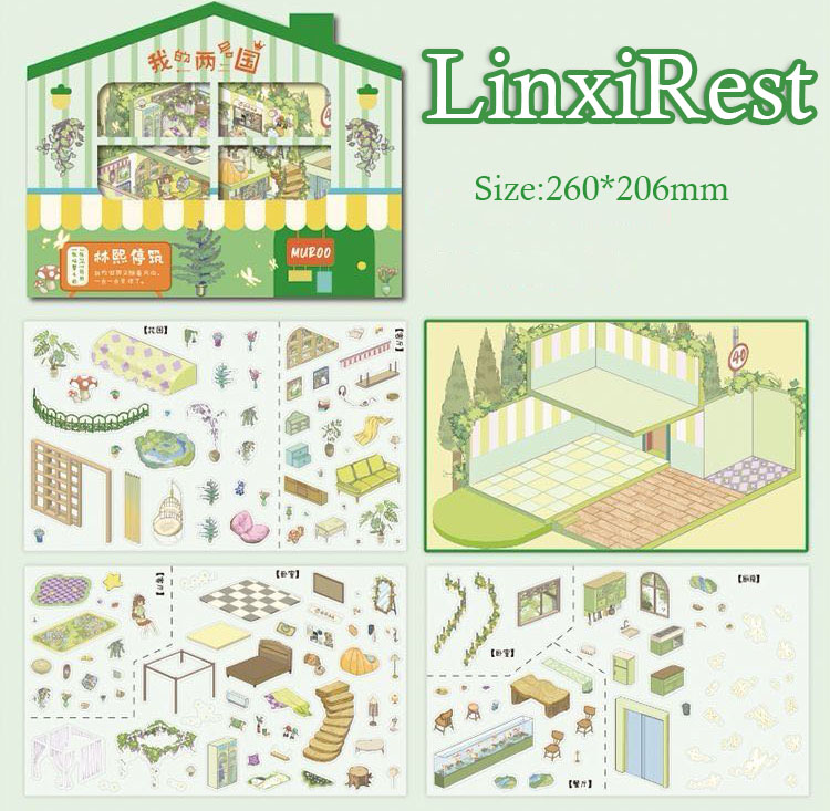 Warm Coves DIY 3D Sticker Collection - 3 Cute Miniature Scene