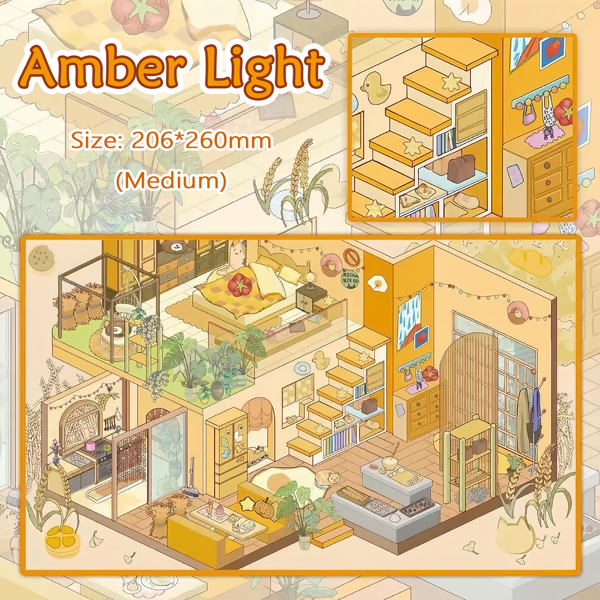 Warm Coves DIY 3D Sticker Collection - 3 Cute Miniature Scene