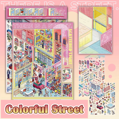 Life in Color DIY 3D Sticker Collection - 2 Cute Miniature Scene