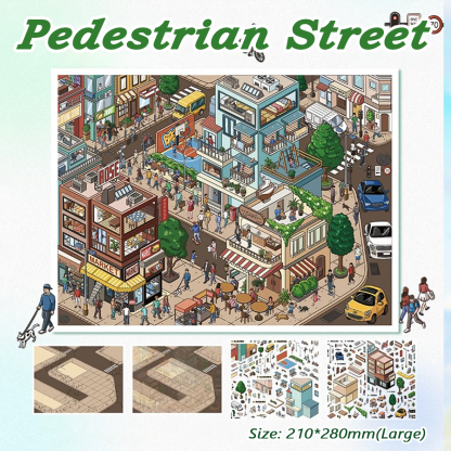 City Whispers DIY 3D Sticker Collection - 6 Cute Miniature Scenes
