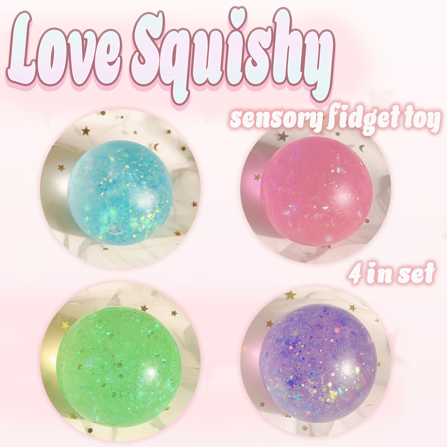 Love Squishy sensory fidget toy - 4series