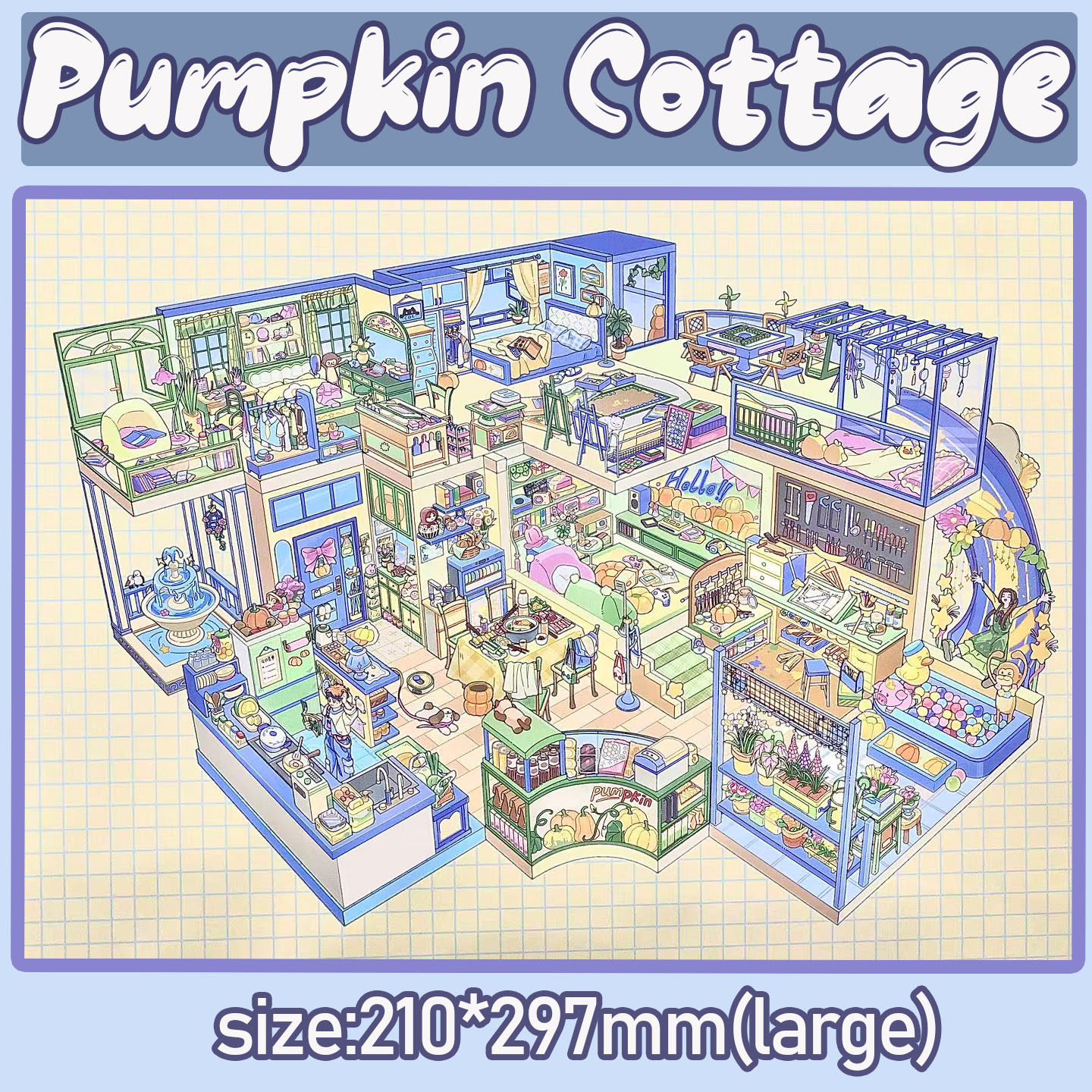 Elf Haven DIY 3D Scene Stickers Collection - 2 Cute Miniature Scenes
