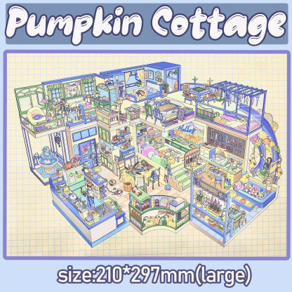 Elf Haven DIY 3D Scene Stickers Collection - 2 Cute Miniature Scenes