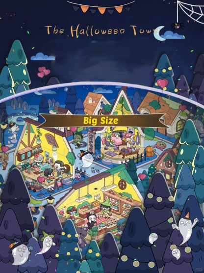 The Halloween Town Collection DIY 3D Sticker Collection - Cute Miniature Scenes