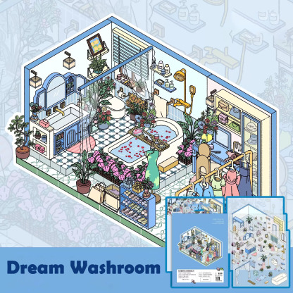 Moments of Relaxation DIY 3D Sticker Collection - 2 Cute Miniature Scenes