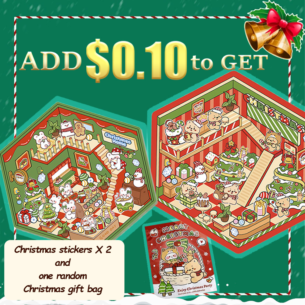 Special Add-On: 2 Stickers + 1 random Gift Bag (One per order only)