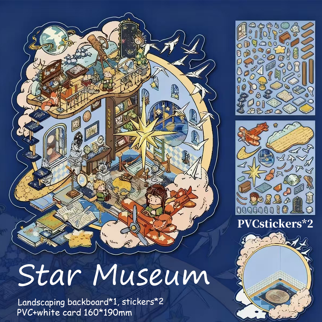 Seasonal Immersions DIY 3D Sticker Collection - 3 Cute Miniature Scene