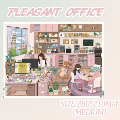 Warm Life 3D Sticker Collection - 2 Cute Miniature Scenes