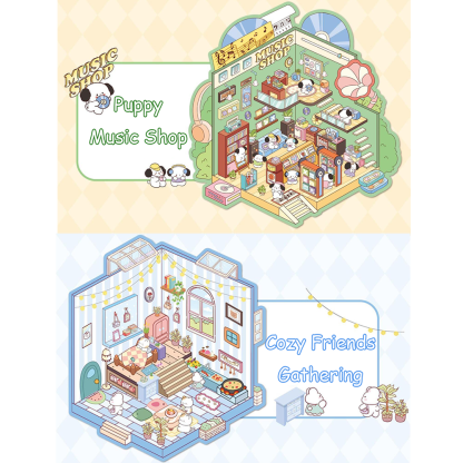 Landscaping indoor DIY 3D Sticker Collection 2 Cute Miniature Scenes