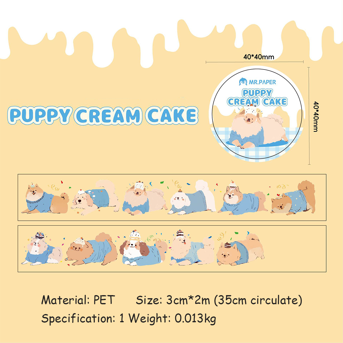 Tail Squad Series DIY 3D stickers- 4 Cute Miniature Scenes