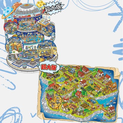 Ethereal Escape DIY 3D Scene Stickers 2 Cute Miniature Scenes