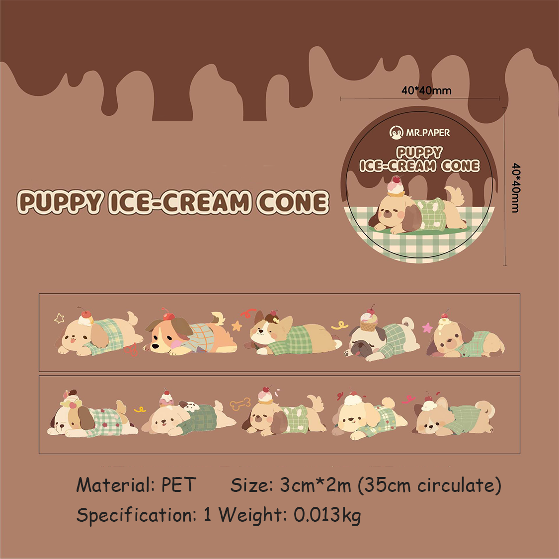 Tail Squad Series DIY 3D stickers- 4 Cute Miniature Scenes