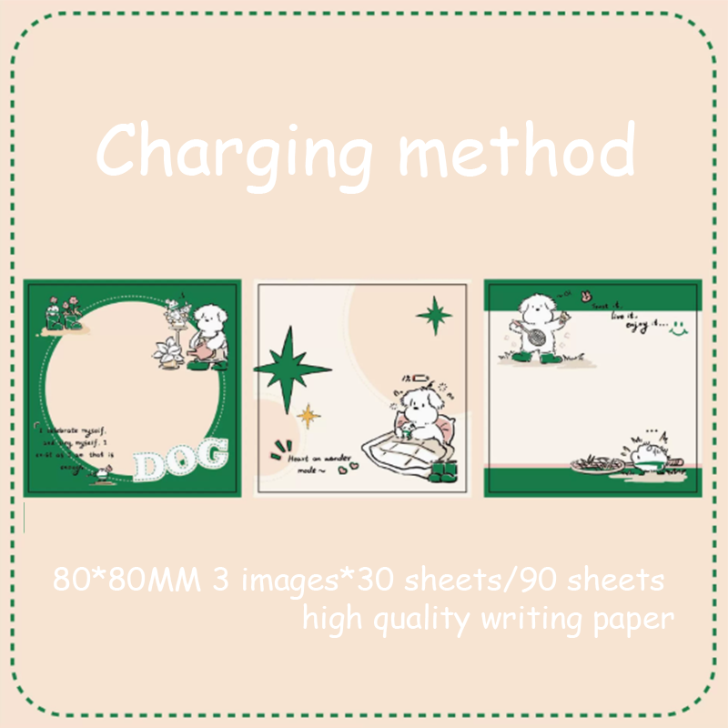 Journaling sticky notes- Cats & Dogs in Rain Boots