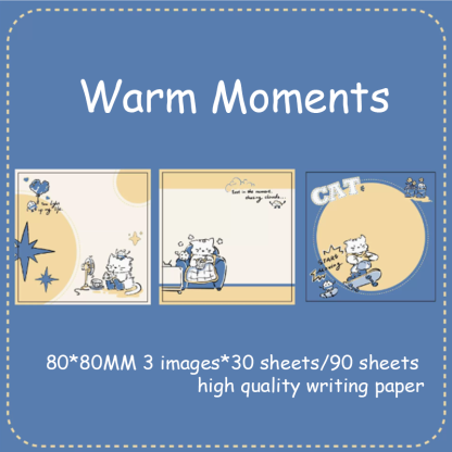 Journaling sticky notes- Cats & Dogs in Rain Boots