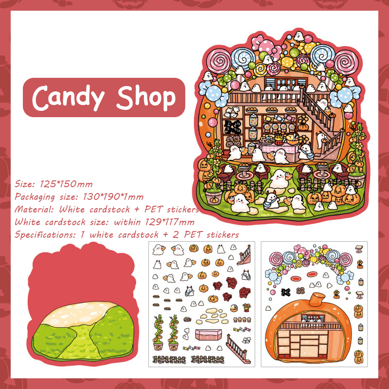 [Copy]Wonderful House DIY 3D Sticker Collection - 8 Cute Miniature Scenes