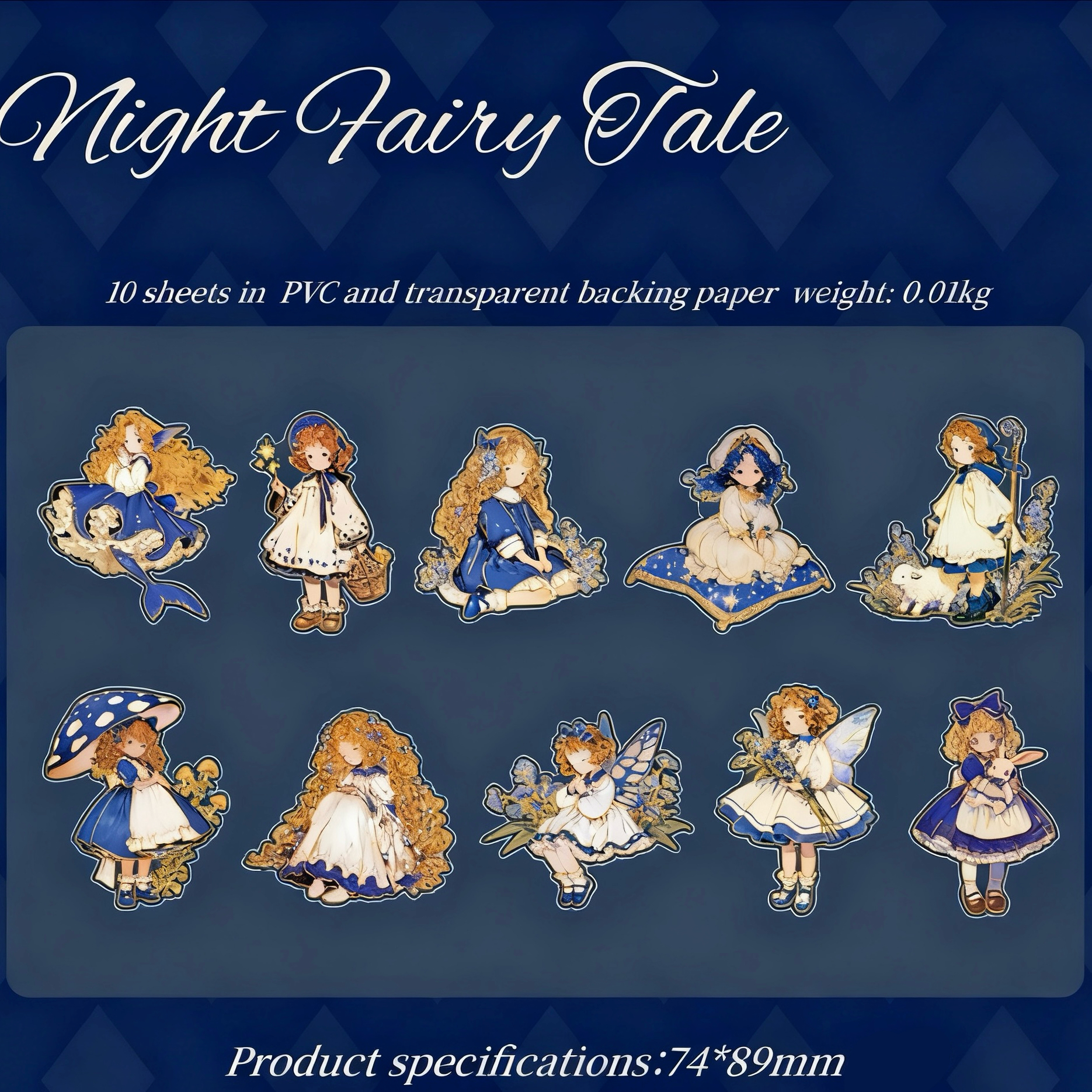 Fairy Tale Theater Series- Character themed notebook sticker pack