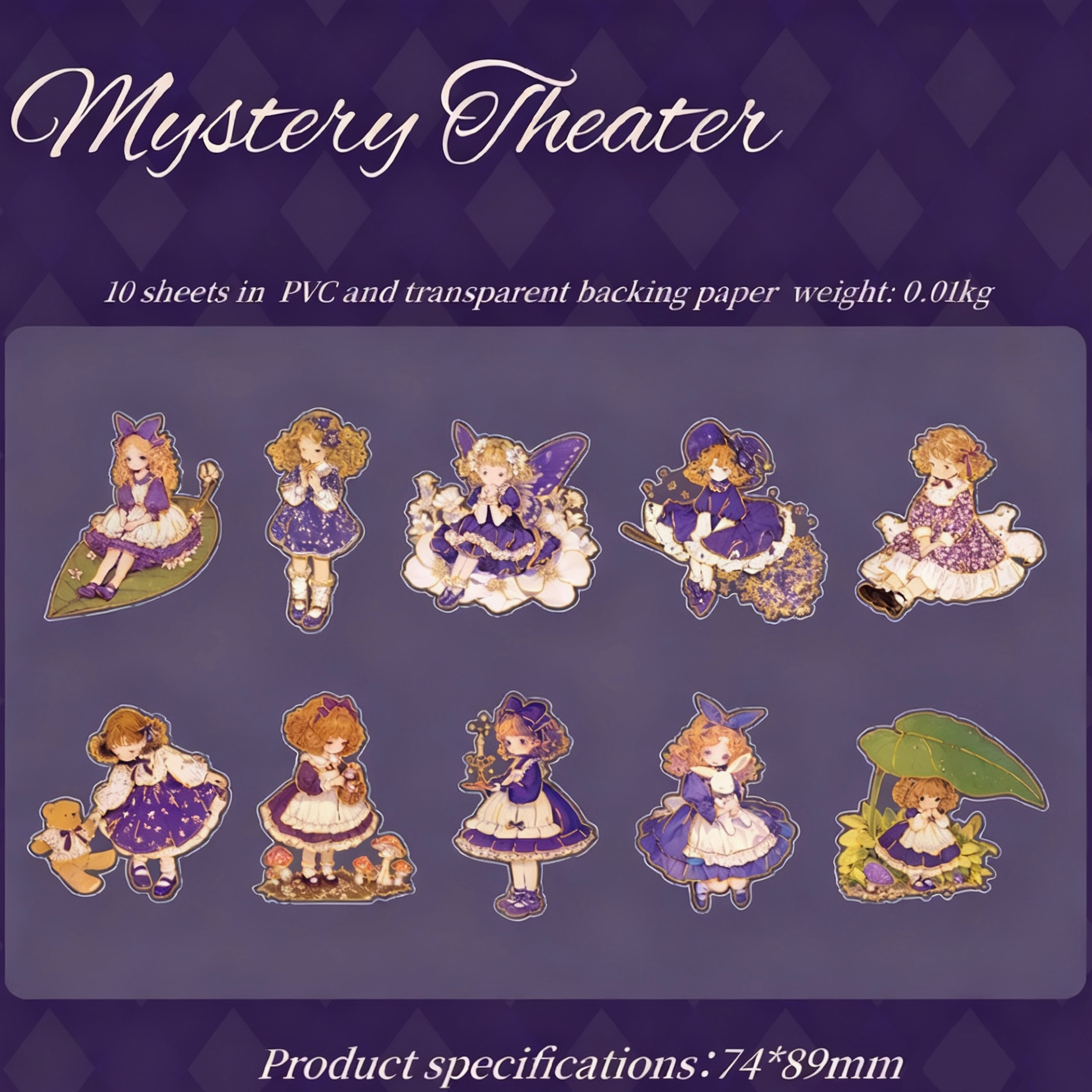 Fairy Tale Theater Series- Character themed notebook sticker pack