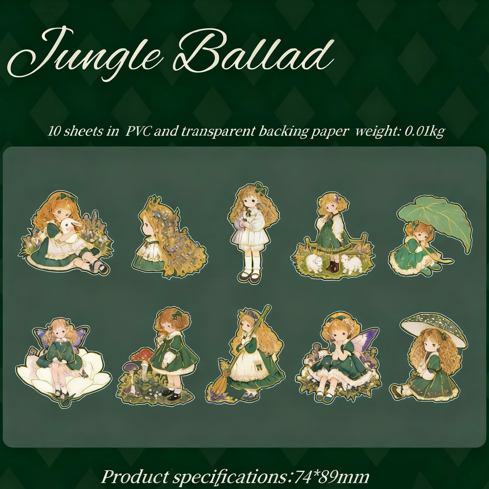 Fairy Tale Theater Series- Character themed notebook sticker pack