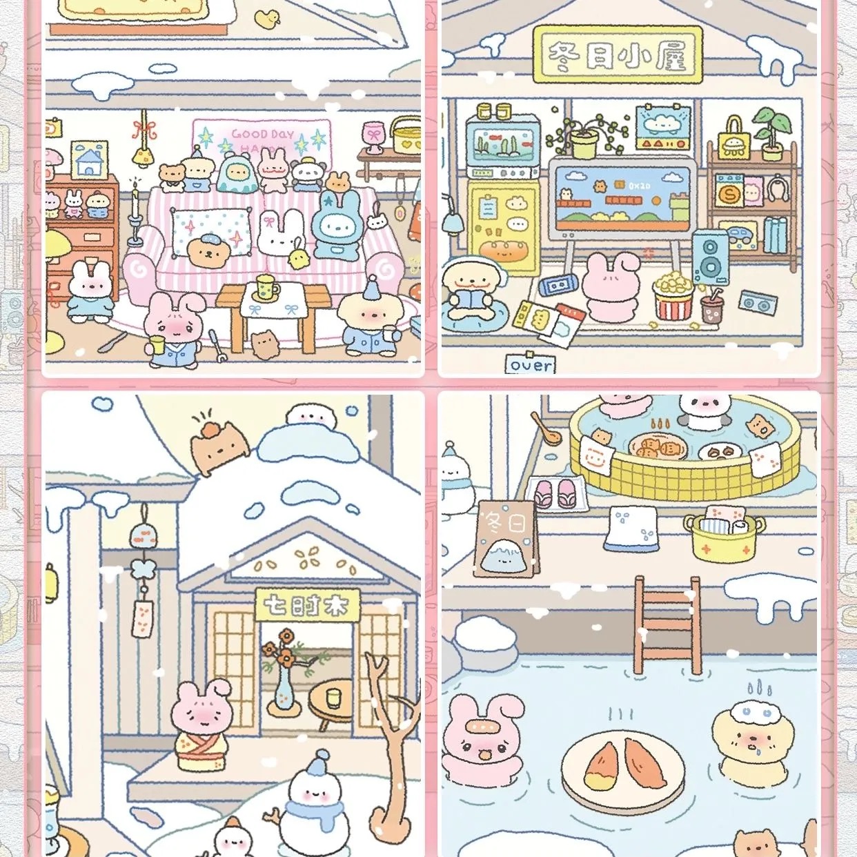 Storybook townscapes DIY 3D Sticker Collection - Cute Miniature Scene