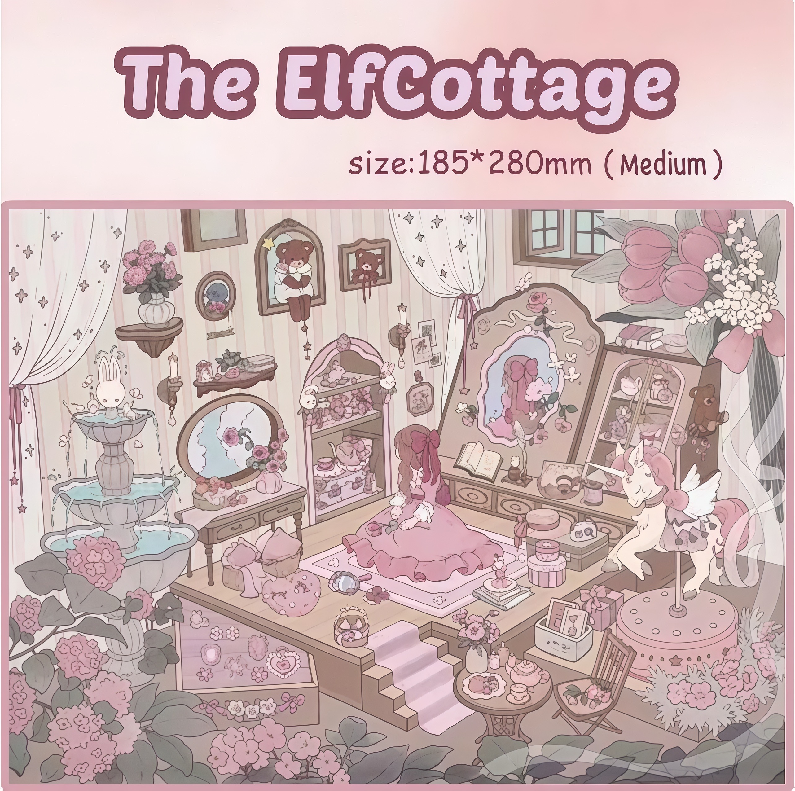 (Big Sale)The ElfCottage DIY 3D Scene Stickers - Miniature Scenes