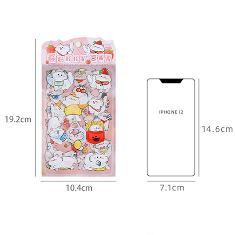 Cute cartoon series shaped stickers - Cute and changeable kittens