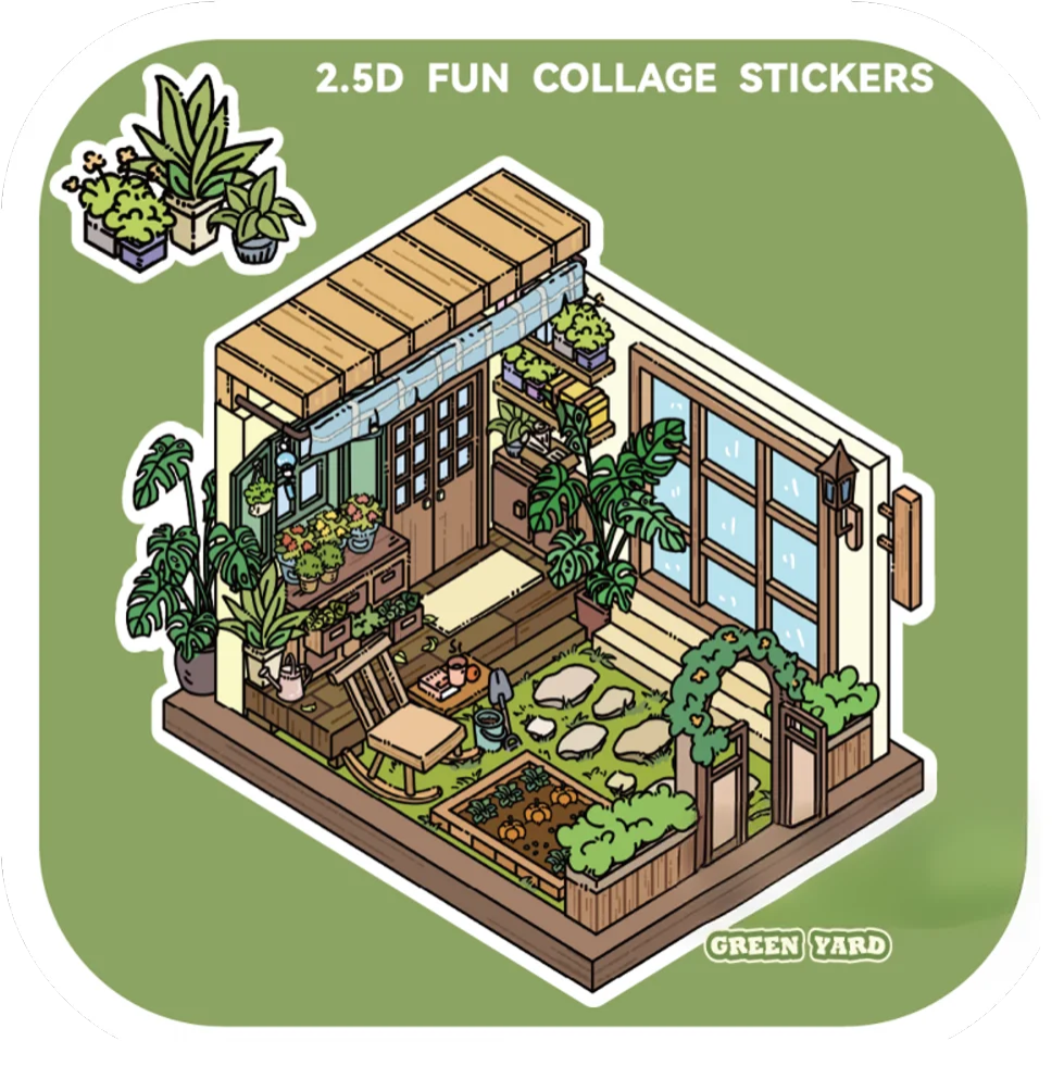 Seasonal Immersions DIY 3D Sticker Collection - 3 Cute Miniature Scene