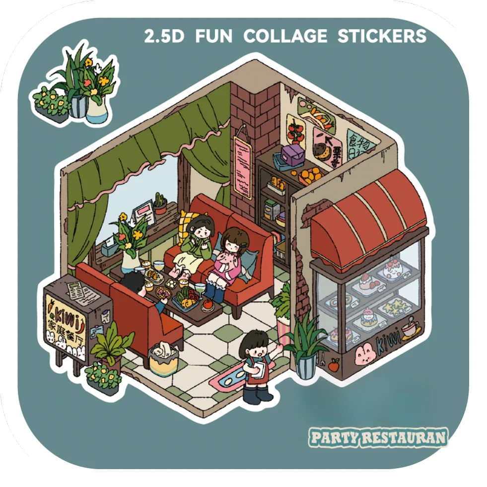Seasonal Immersions DIY 3D Sticker Collection - 3 Cute Miniature Scene