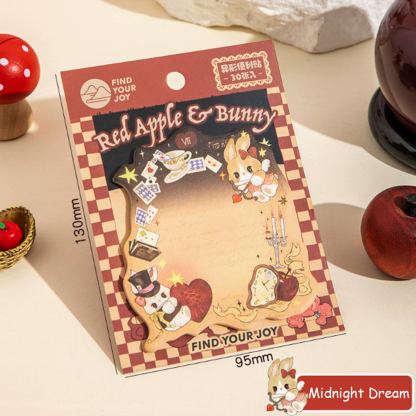 Apple Rabbit Series Sticky Notes - Special Shaped 