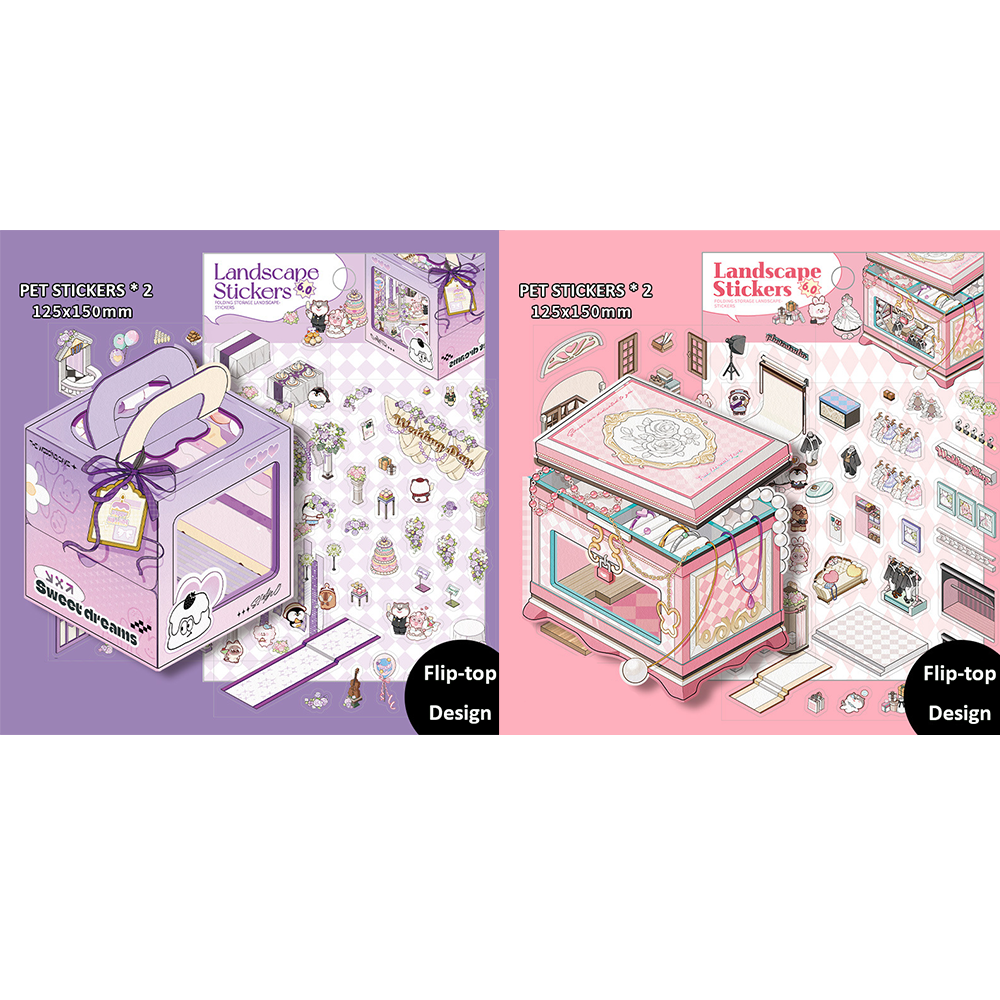 Wedding Collection DIY 3D Scene Stickers 9 Unique Designs