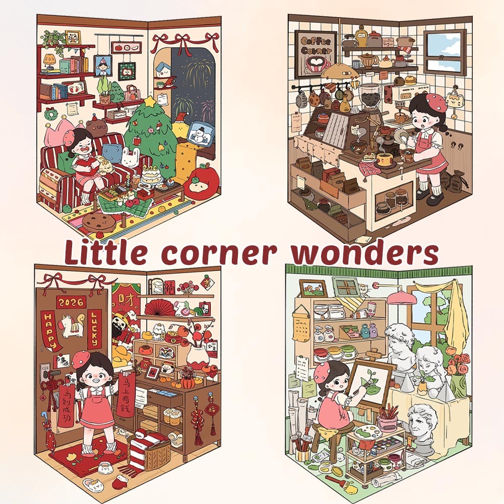 Seasonal Immersions DIY 3D Sticker Collection - 3 Cute Miniature Scene