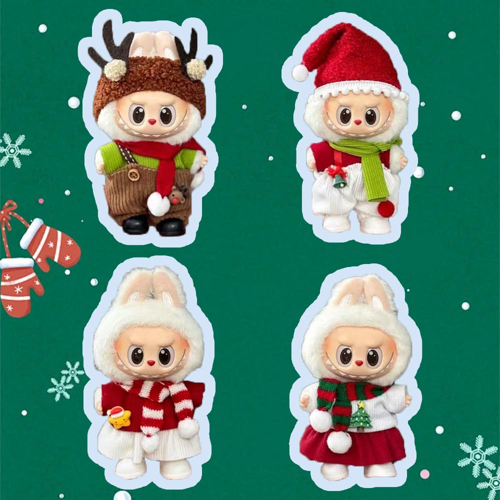 Christmas Doll Clothes Outfit - Applicable to Labubu