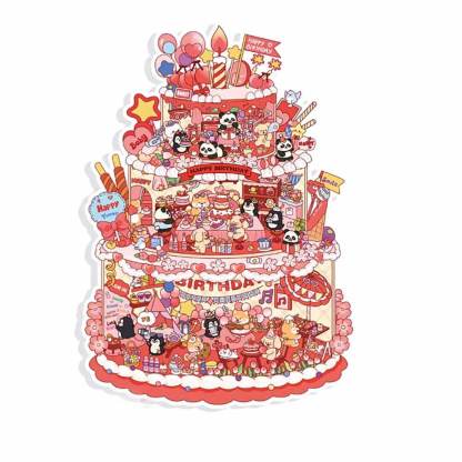 Sky City DIY 3D Scene Stickers 2 Cute Miniature Scenes