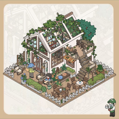 Street-side Shop DIY 3D Sticker Collection - 2 Cute Miniature Scenes