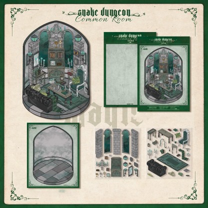 Harry Potter Series DIY 3D Sticker Collection - 6 Cute Miniature Scenes