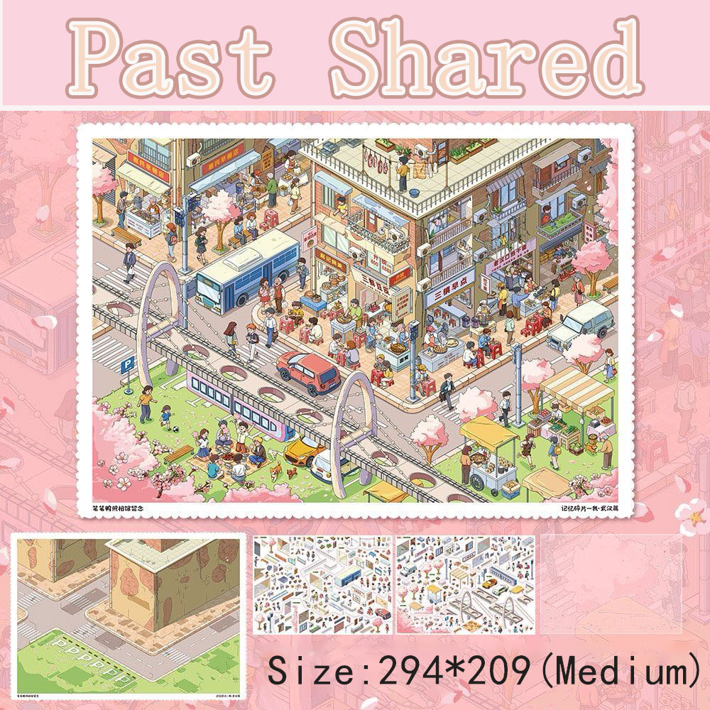 Petal & Parade DIY 3D Scene Stickers Collection - 3 Cute Miniature Scenes