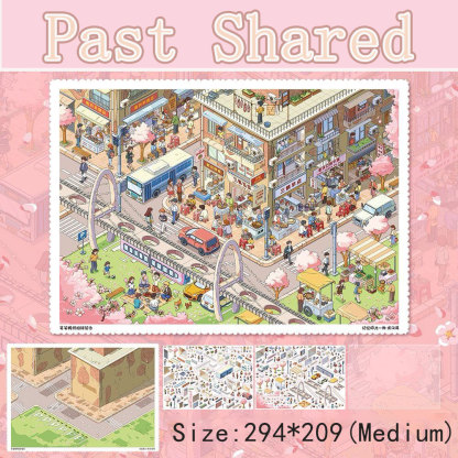 Petal & Parade DIY 3D Scene Stickers Collection - 3 Cute Miniature Scenes