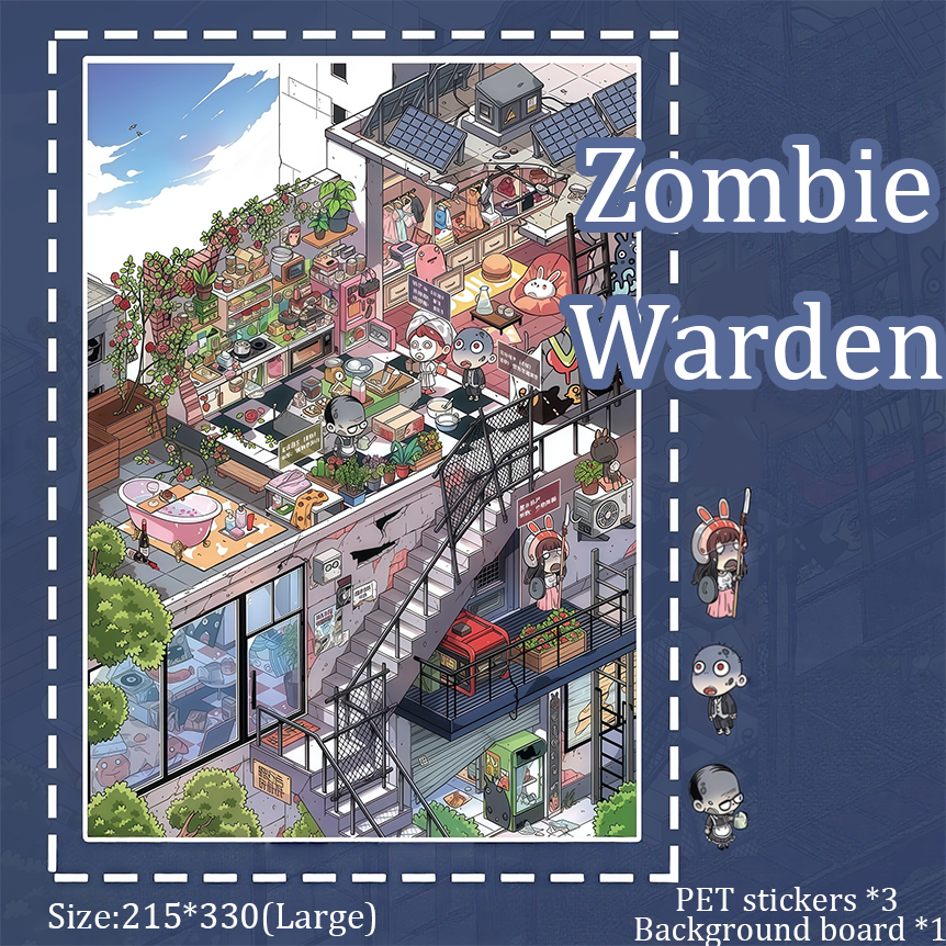 Survival Travel DIY 3D Sticker Collection - 2 Cute Miniature Scenes