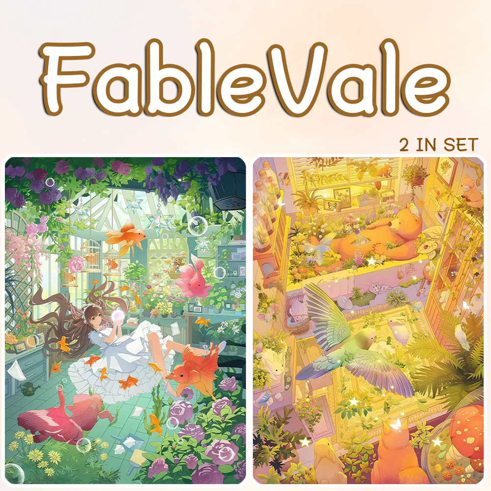 FableVale DIY 3D Sticker Collection - Cute Miniature Scene