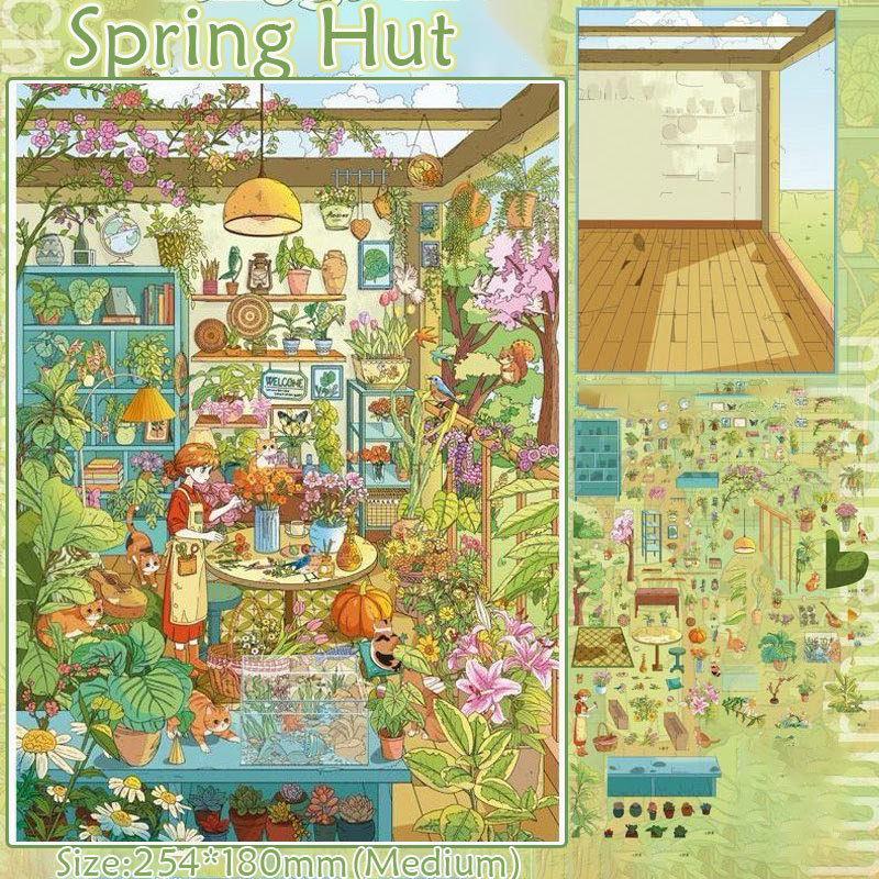  Ideal Nests DIY 3D Scene Stickers Collection - 3 Cute Miniature Scenes